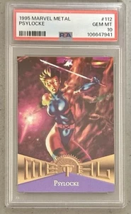 1995 Marvel Metal, Psylocke, #112, PSA 10 Gem Mint - Picture 1 of 3