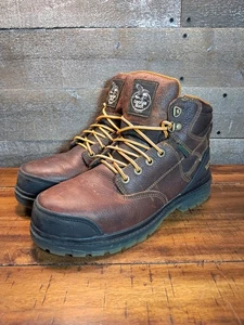 Georgia Boot 6" Boots Brown Waterproof Leather G086 Safety Steel Toe Mens 11 M - Picture 1 of 12
