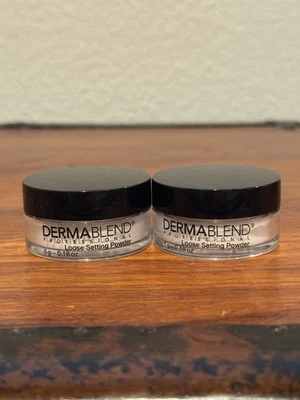 PACK OF 2 Dermablend Professional Loose Setting Powder .18oz Sealed Inside - Image 1 of 3