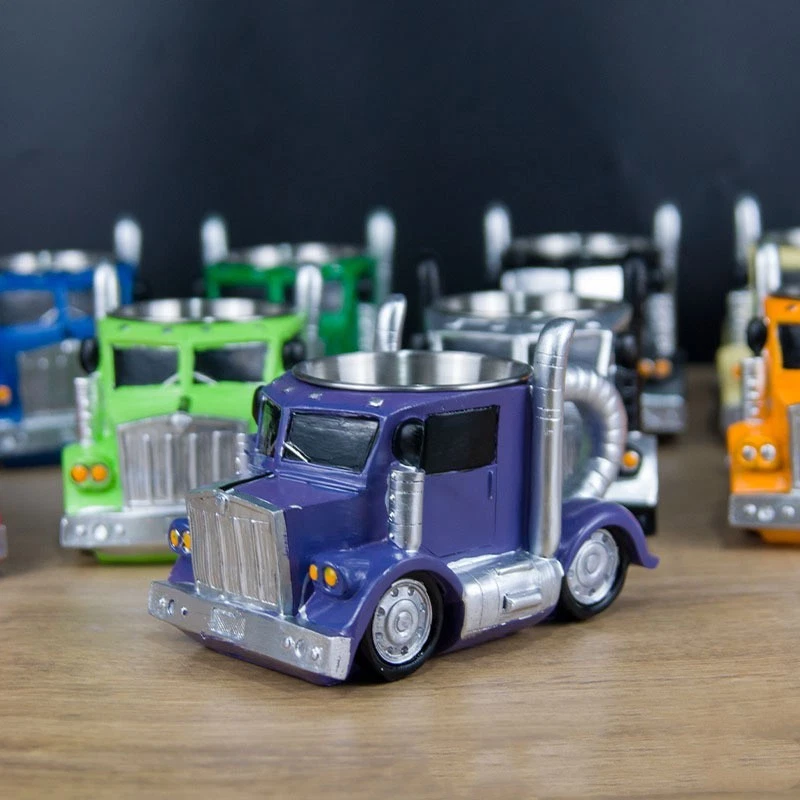 Caneca de café semi caminhão para homens mulheres – durável feita à mão semi-reboque xícara presente - Imagem 1 de 1