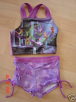 GIRLS TINKERBELL & FAIRES 2 PIECE SWIMSUIT SIZE 2-NEW - Photo 1/1