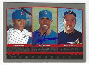 COREY PATTERSON CHICAGO CUBS SIGNED CARD ORIOLES CARDINALS BREWERS BLUE JAYS RED - Picture 1 of 1