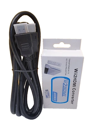WII to HDMI Adapter with 6 foot High Speed HDMI Cable - Image 1 of 3