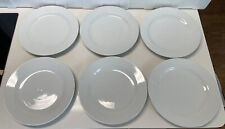 (6) Culinary Arts Porcelain PRELUDE Charger Plates 12” - White