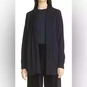 Nuevo con etiquetas Suéter MaxMara Sorriso Azul Marino Lana Largo Medio Talla Pequeña - Imagen 1 de 6
