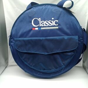  Classic Equine Basic Juniors Horse Rope Bag Blue Holds 4 Ropes Zip Pockets 