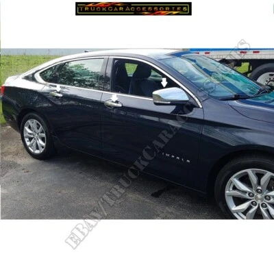Espejo con cubierta cromada para Chevy IMPALA 2014 15 16 17 18 + manija de 4 puertas sin SMART K Foto 1 de 2