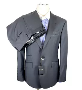 Nuevo Traje Billionaire Couture Micro-Houndstooth Azul 2Btn + Colgador 50/40 R 40R - Imagen 1 de 8