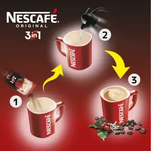Nescafe Sachets 3 in 1 Sachets Individual Instant Coffee 6 x 16g (96g) - Picture 1 of 6
