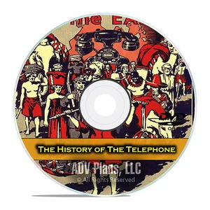 Total History of The Telephone, 40 Classic Books, Pictures, Catalogs DVD E96 - Foto 1 di 1