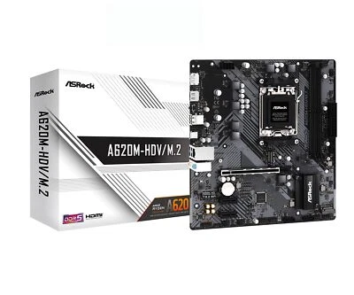 ASRock A620M-HDV/M.2 Supports AMD Socket AM5 Ryzen 7000 Series Processors - Image 1 of 4