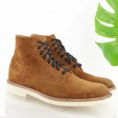 Мужские ботинки Frye Eric на шнуровке размер 11 D желтовато-коричневые коньячная замша бедствие резиновая подошва - Изображение 1 из 4