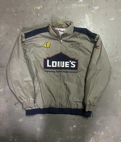 Vintage NASCAR  Jimmy Johnson Zip Up Jacket Size XL Cover