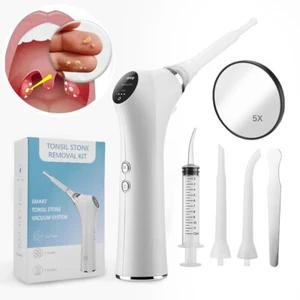 Tonsil Stone Vacuum Removal Kit with LED Light - Electronic Tonsil Stone Remover - Picture 1 of 16