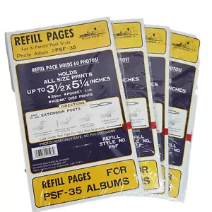 Pagineer ricarica album PSF-35 240 foto tascabile 110 3 1/2X 5 1/4 4pk di 60ea - Foto 1 di 4