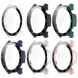PC Tempered Glass Case Shell Cover Full Coverage Frame for Huawei Watch GT5 46mm - Zdjęcie 1 z 30