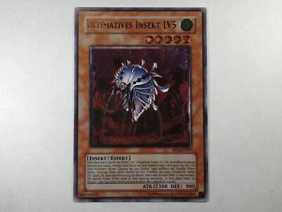 Yugioh ULTIMATIVES INSEKT LV5 , fet-de007 Ultimate Rare deutsch Near Mint  - Bild 1 von 4