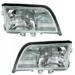 Scheinwerfer Set für Mercedes W202 C-Klasse 1993-1997 H1 H1 H3 NSW Glas - Bild 1 von 5