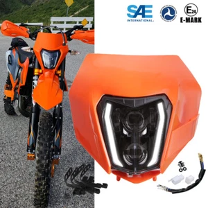 LED Headlight DRL with Fairing for 690 690R 150 250 300 350 450 500 XCW EXC SMC - Bild 1 von 12