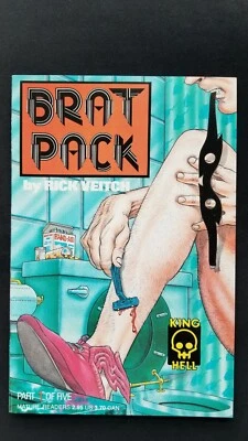 Brat Pack #1 ~ 1990 Tundra Publishing King Hell Comics 1st Print Rick Veitch Art - Imagem 1 de 2