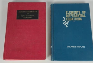 Lot Of 2 1960’s Mathematics Numerical Methods Differential Equations - Picture 1 of 16
