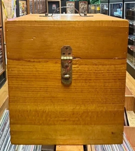 1960s Vintage Handmade Custom Wood 45 RPM 7" Record Holder DJ Carry Case Storage - Picture 1 of 7