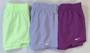 Girl's Nike One High-Waisted Dri-Fit Loose Fit DX4967 Shorts New - Picture 1 of 7