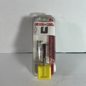 Router Bit Porter Kabel 1/4 Zoll zweiflötig gerade 2880204 nie geöffnet - Bild 1 von 5
