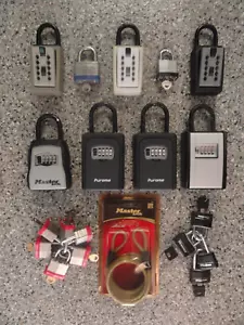 Huge mixed Bundle Lot of Combo Key Lock Boxes Padlocks for Realtor & Real Estate - Picture 1 of 7