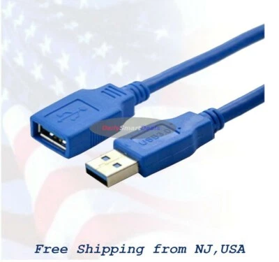 3Ft 5Ft 10Ft 15Ft USB 3.0 SuperSpeed Male A to Female A Extension- 3 to 15 Feet - Image 1 of 4
