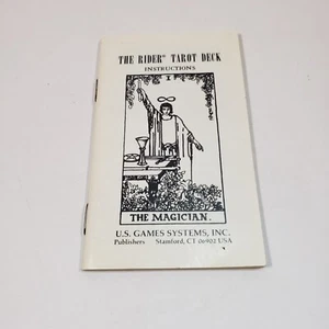 Pequeño libro blanco del tarot Rider Waite vintage - folleto original - no es una copia - Imagen 1 de 3