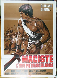 manifesto 2F film MACISTE L'EROE PIU' GRANDE DEL MONDO Giuliano Gemma M.Forest - Foto 1 di 1