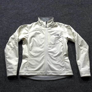 North Face Jacket Womens Size Small Cream Apex Bionic Soft Shell Coat Zip White - Picture 1 of 17
