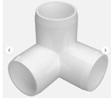16 Pack PVC Elbow Fittings 3/4 Inch 3 Way PVC Pipe Fitting Connectors, PVC Pi...