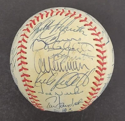 1987 Minnesota Twins World Series Champs Team Signed W.S. Baseball Beckett COA - Image 1 of 4