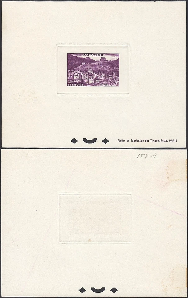 Andorra 1958- Andorra Francesa-Prueba de Lujo.Mi Nº: 162.Solo 200 emitidos (EB) MV-16799 Foto 1 de 1