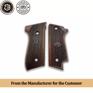 Empuñadura de pistola ZIB Beretta 92S hecha a mano de madera de nogal Ars.06 - Imagen 1 de 4