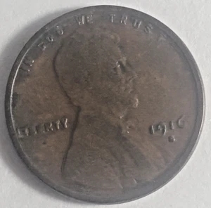 Lincoln Cent 1916 s VG #110 inv2 - Picture 1 of 2