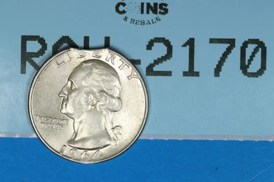 1964-D ERROR CLIPPEP 25C WASHINGTON SILVER QUARTER EARLY US TYPE COIN RAW-2170 - Image 1 of 3