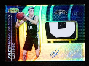 Luka Samanic 2019-20 Certified Auto Patch Gold 09/10 Freshman Fabric [xmA13 - Bild 1 von 2