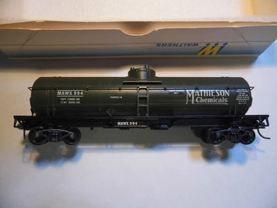 HO - Walthers - 41' Single Dome Tank, Mathieson Chemicals       LN w/kadee - Image 1 of 2