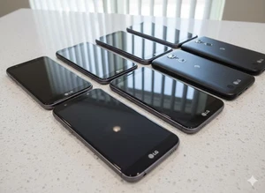 🔥🔥Lot Of 7 AT&T LG K20 LG-M255 16GB 4G LTE Smartphone *For Parts Only* - BLACK - Picture 1 of 3