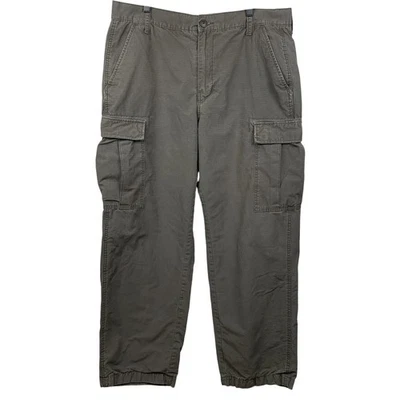 Pantalones cargo forrados Bob Timberlake para hombre 38x32* verde oliva bolsillos utilitarios exteriores Foto 1 de 4