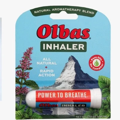 Olbas Inhalador Todo Natural con Mentol, Bolsillo Tamaño 1 Onza Foto 1 de 4