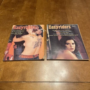 2 Vintage 1977 Easyriders Magazines Entertainment For Adult Bikers Nov. Dec. - Picture 1 of 15