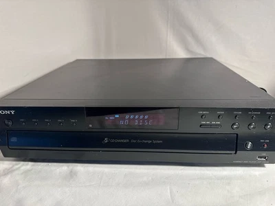 Sony CDP-CE500 5 Disc CD Changer USB Recorder Turns On Functions Great No Remote - Image 1 of 4