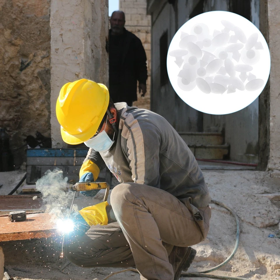 50 Pcs Rivetti Plastica in Accessori Per Cappelli Da Di Sicurezza - Immagine 1 di 4