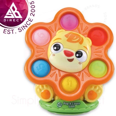 Leap Frog Pop & Land Löwe Spielzeug Mit Saugnapf Becher Geeignet Ab 6+ Monate - Bild 1 von 4