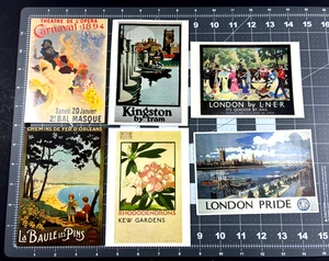 Vintage 90s LOT 6- London, Kingston, Paris, Transport Museum Postcards Europe PB - Picture 1 of 3
