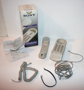 Telefon stacjonarny przewodowy Sony naścienny biurko kremowy kolor IT-B3 - Zdjęcie 1 z 4